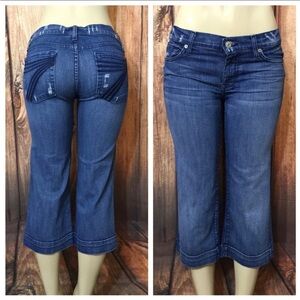 7 For All Mankind Dojo Crop Jeans Size 27